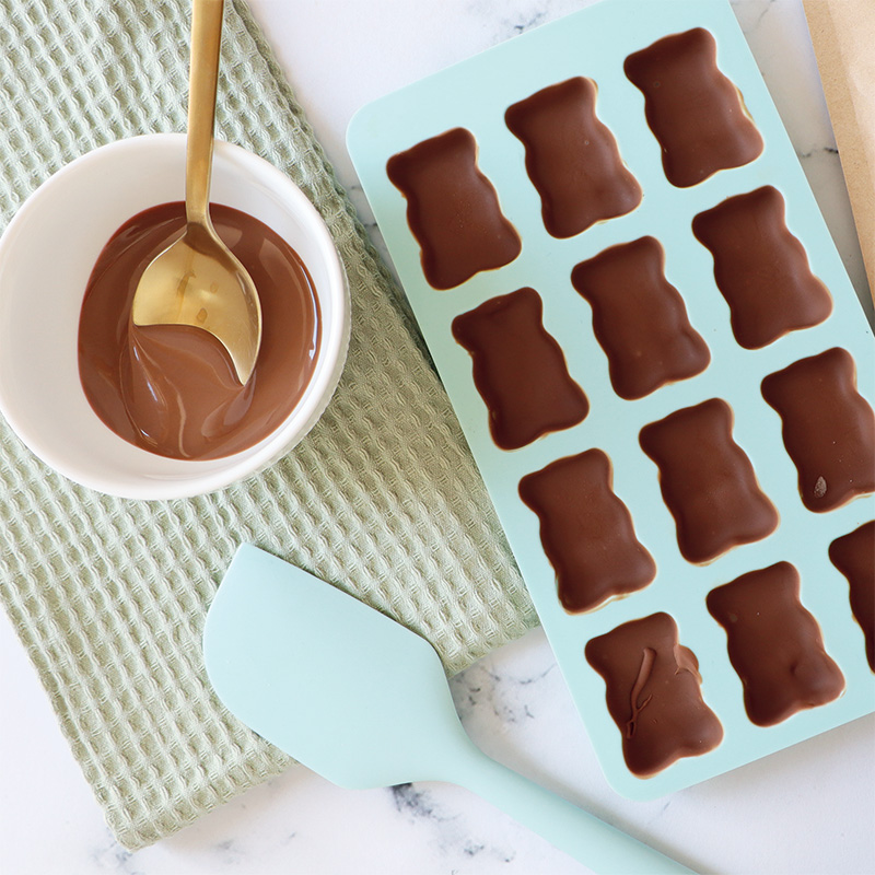 Coque en chocolat oursons guimauve